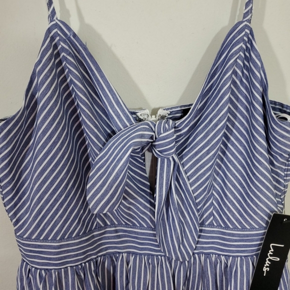 NWT! Lulus Joyful Days Striped Midi Dress. - Picture 6 of 6